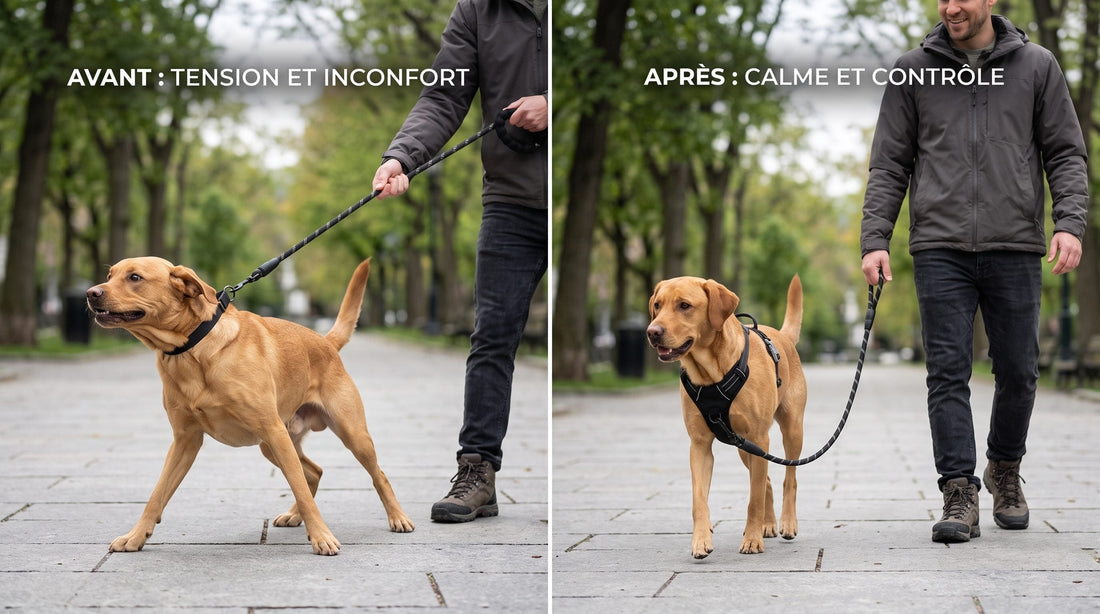 Mon chien tire en laisse : 5 solutions qui marchent vraiment